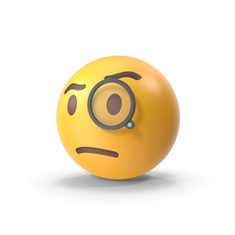 Face With Monocle Emoji